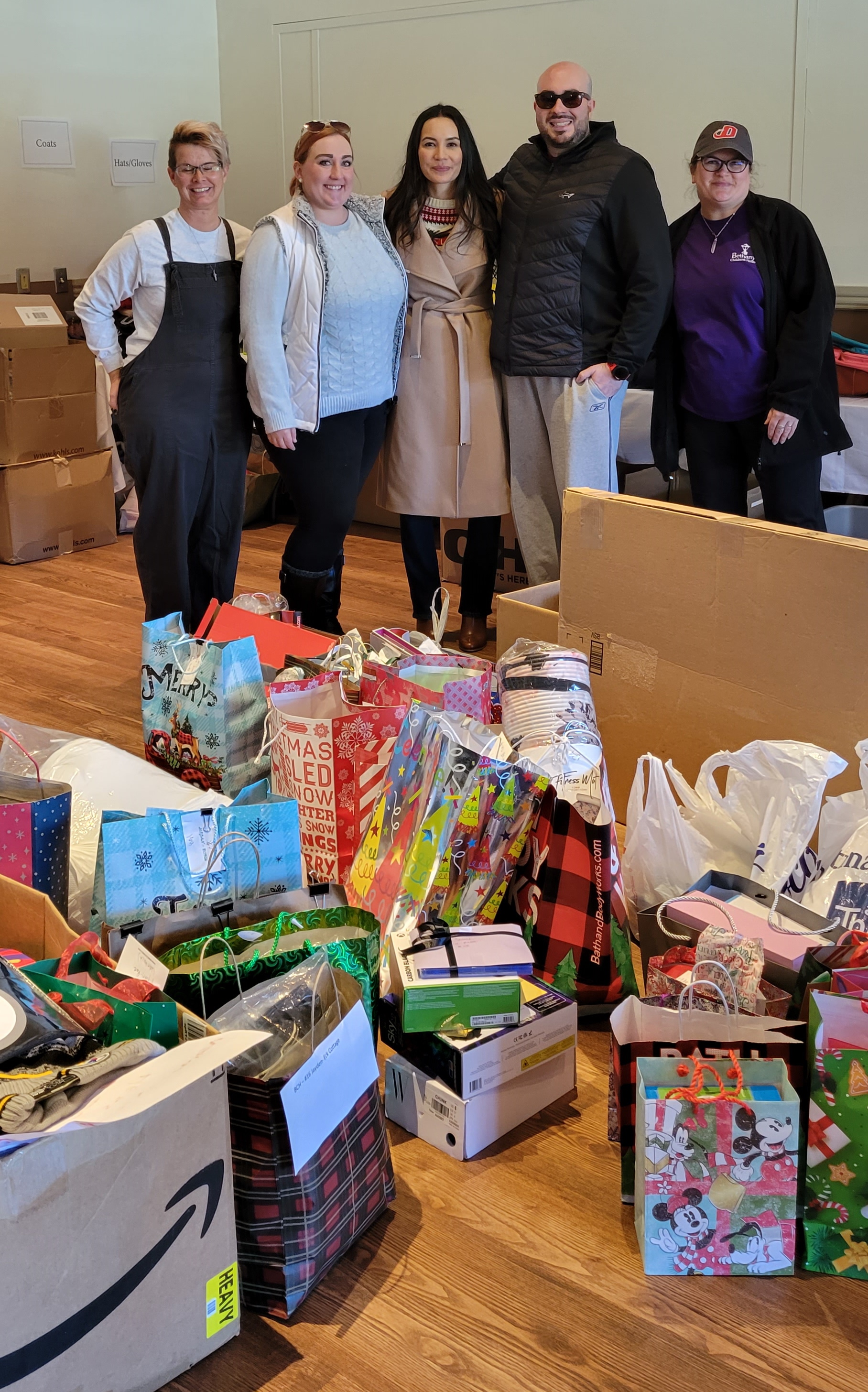 Ideal Concepts employees dropped off gifts with BCH